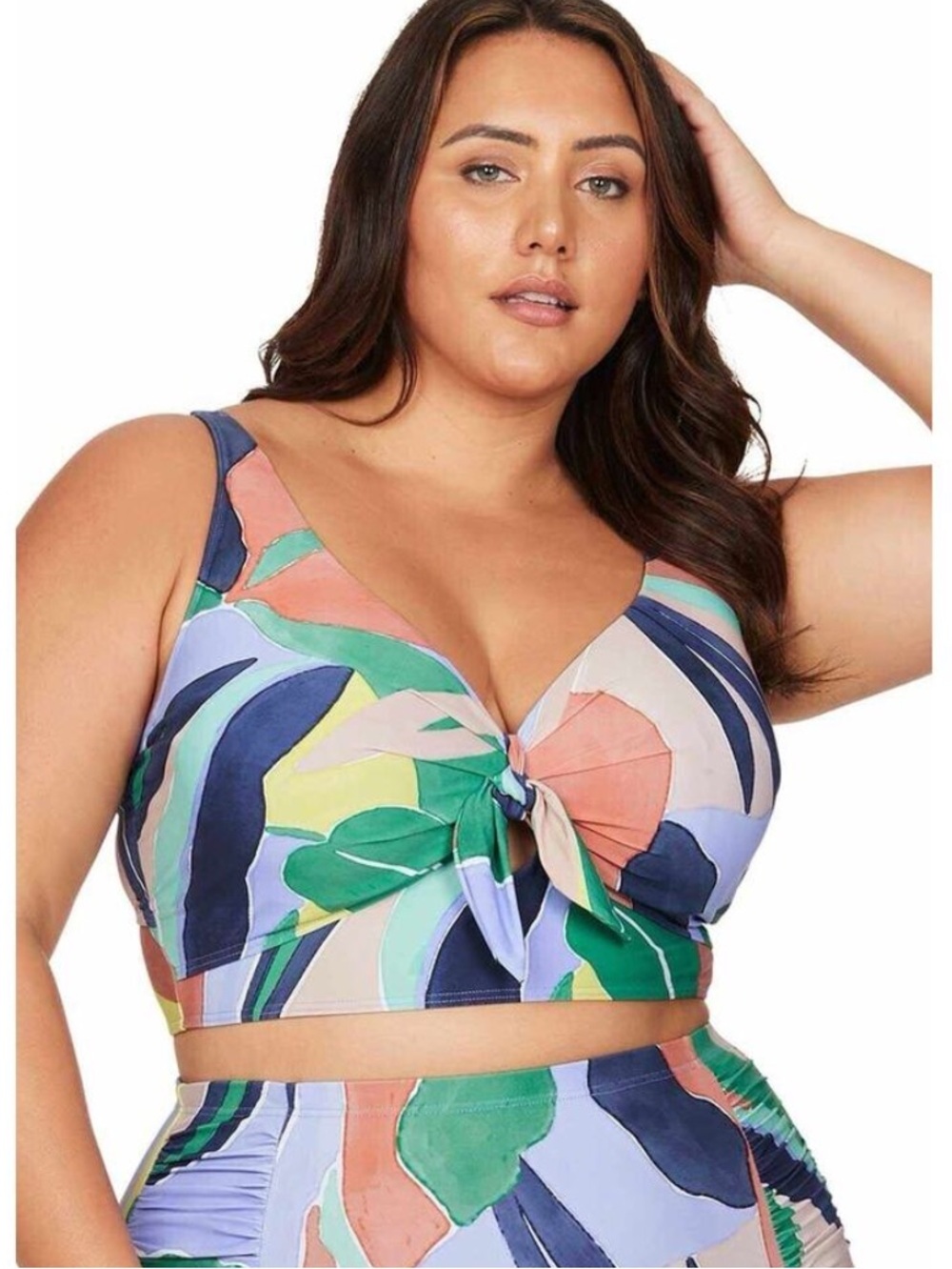 Artesands L'Avana Cezanne Bikini Top Size 20 Underwire Multicolored NWT